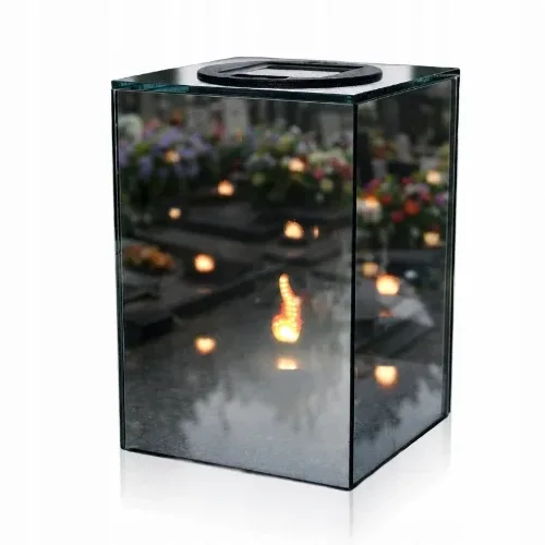 Felinar memorial solar cu efect de oglindă SM26665
