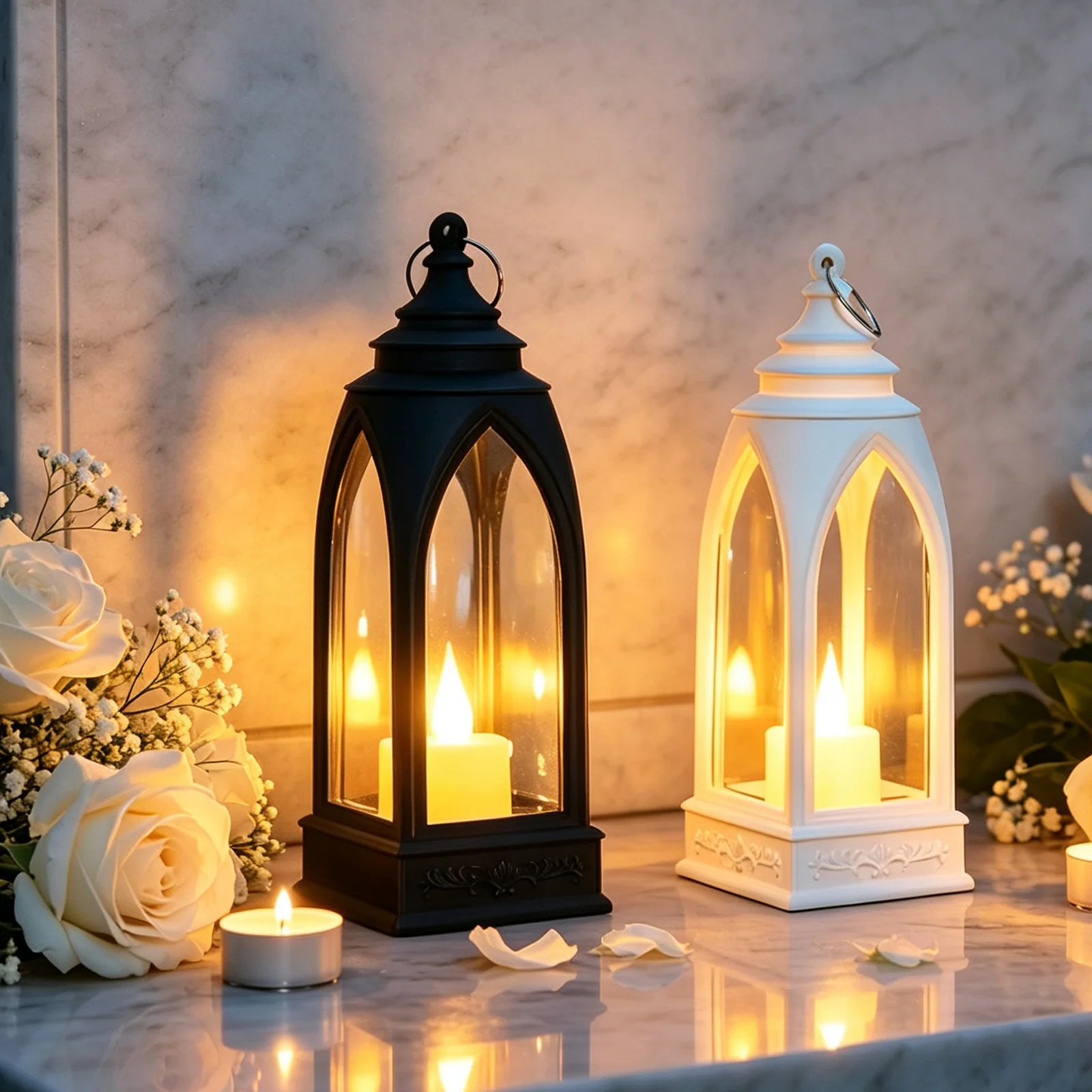Lumânare funerară LED pe baterii SM26733