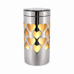 Candela solara cu decor geometric