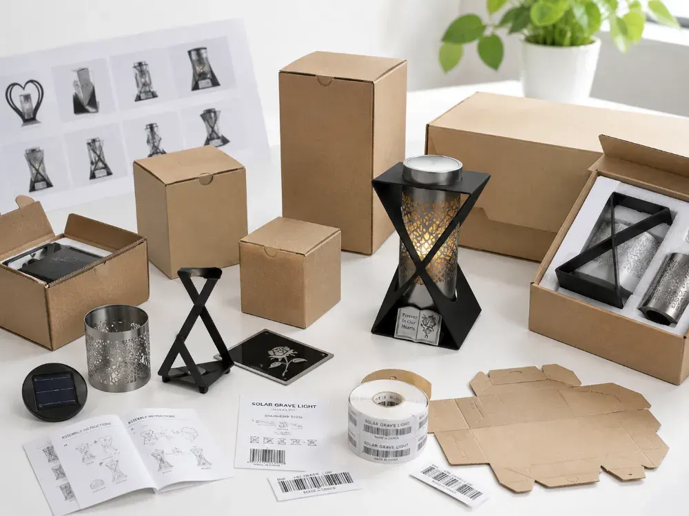 Ambalaj private label si componente pentru candele solare pregatite pentru branduri