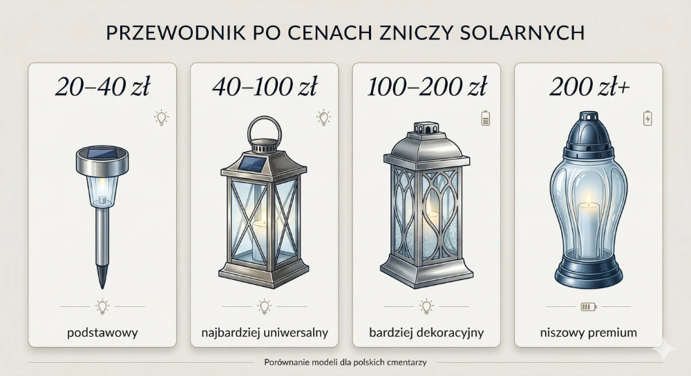 Candele solare de bază, medii și premium