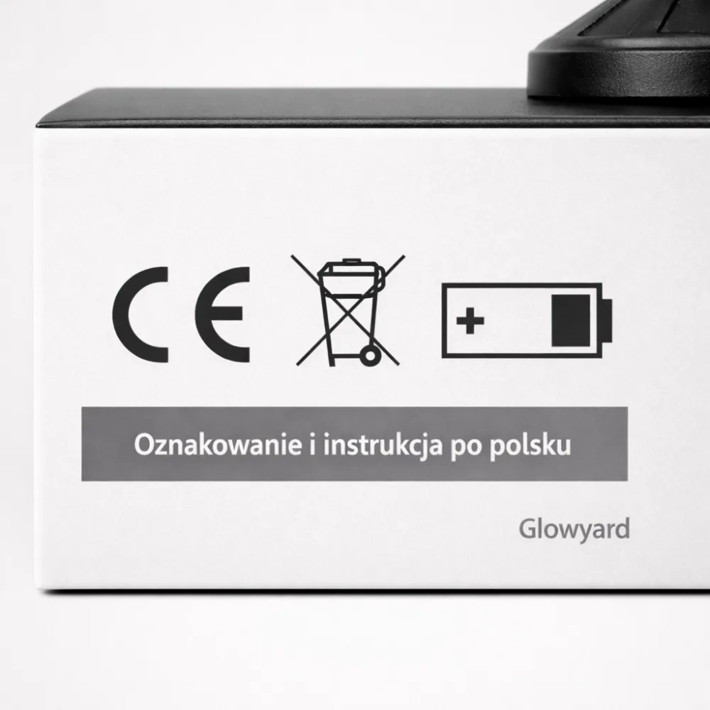 Exemplu de eticheta cu CE WEEE si informatii despre baterie